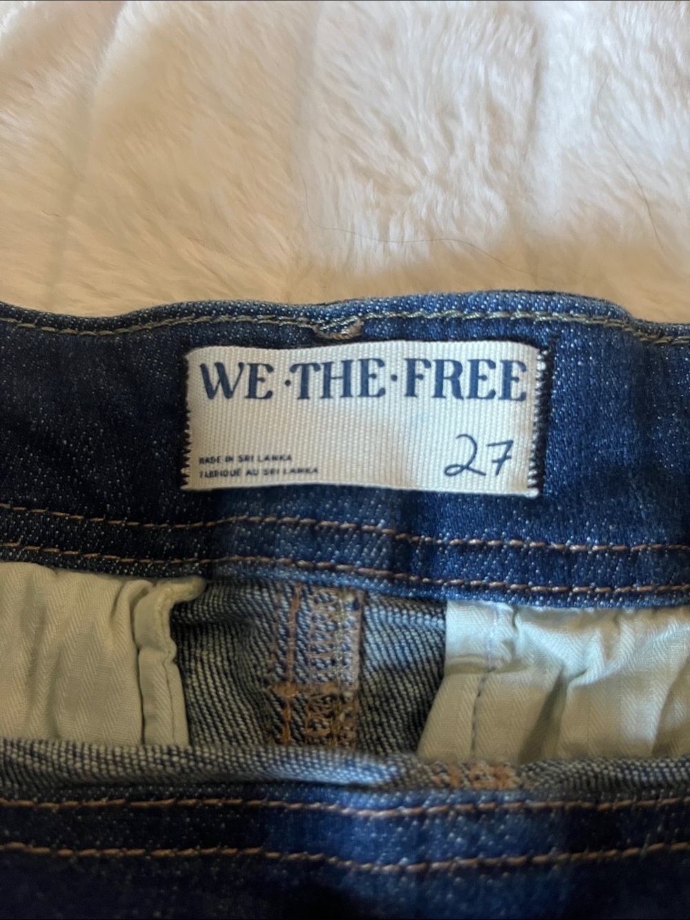 Free People Dark Blue Denim Mini Skirt - Picture 3 of 9
